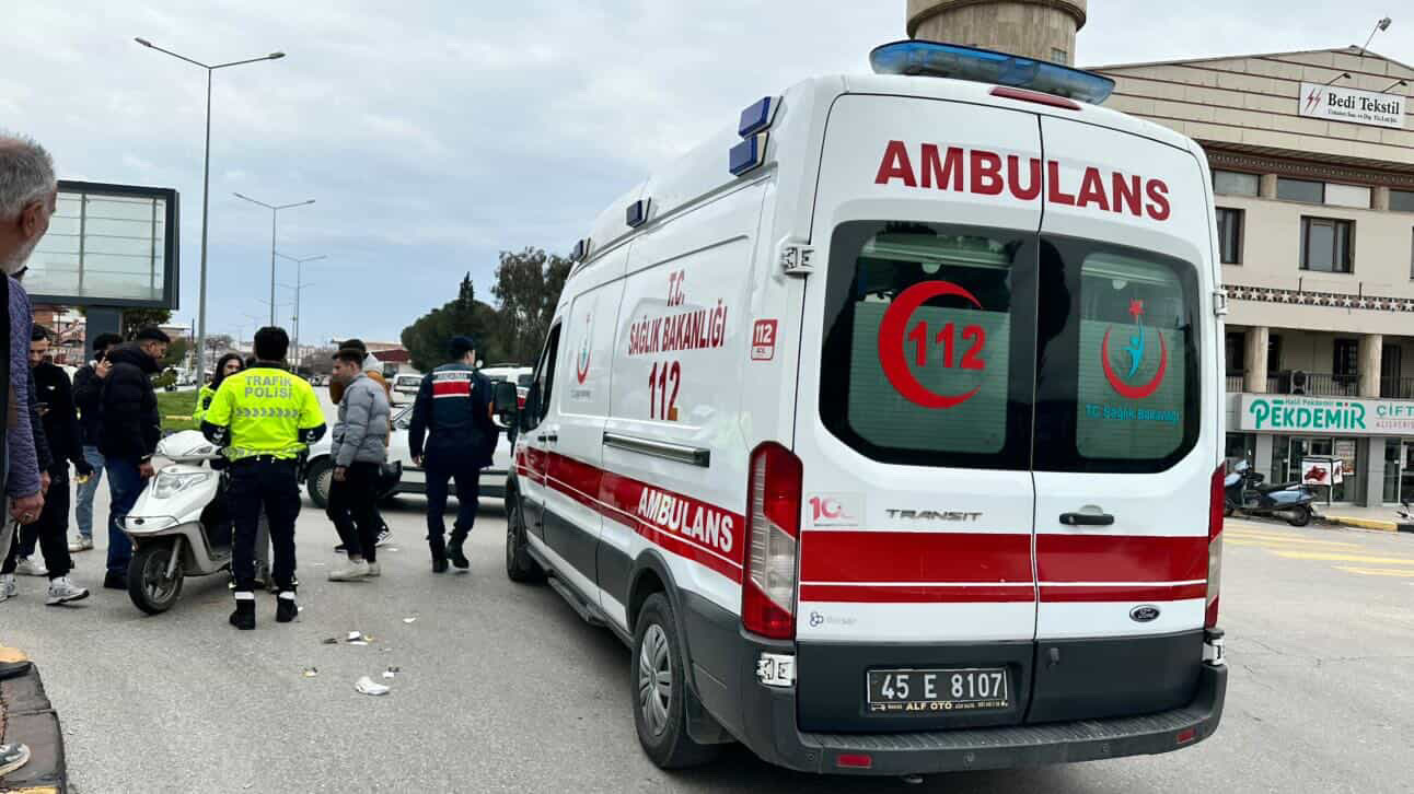 Alaşehir motosiklet kazası 