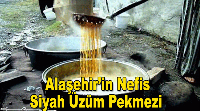 Alaşehir'in Nefis Siyah Üzüm Pekmezi