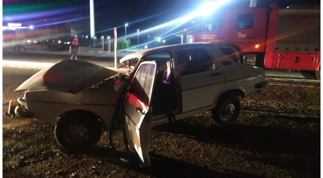 Alaşehir’de trafik kazası: 2 Yaralı.