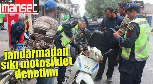 Alaşehir'de Motosiklet Denetimleri Aralıksız Devam Ediyor