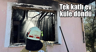 Alaşehir’de korkutan yangın: tek katlı ev kule döndü