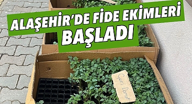 Alaşehir’in bereketli topraklarında sebze fidanı dikimleri başladı