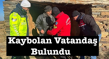 Kaybolan Vatandaş Sağ Olarak Bulundu