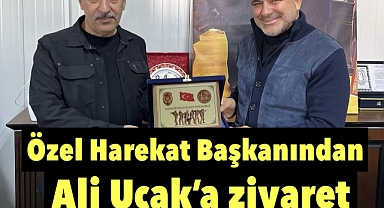 Özel Harekat Başkanı Karadeniz’den Ali Uçak’a ziyaret