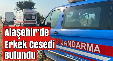Alaşehir'de boş arazide araç içerisinde Erkek Cesedi Bulundu