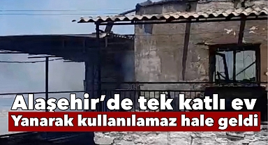 Alaşehir'de Korkutan Yangın: 2 küçükbaş hayvan telef oldu