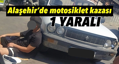 Alaşehir'de motosiklet kazası: 17 yaşındaki genç yaralandı 