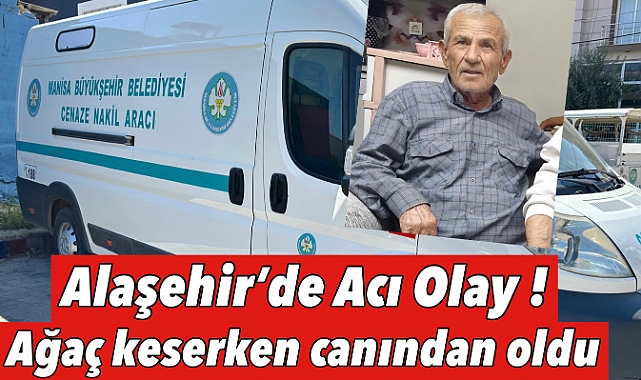 Alaşehir'de Yürek Yakan Olay: Ağaç Keserken Hayatını Kaybetti