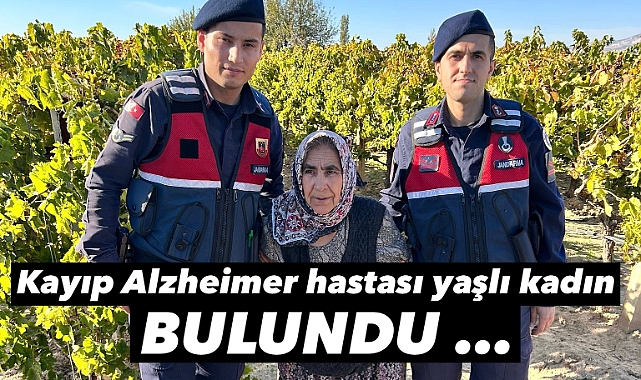 Alaşehir'de Kayıp Alzheimer Hastası Yaşlı Kadın Sağ Salim Bulundu