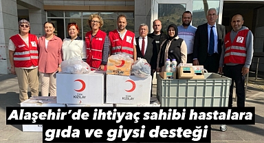 Alaşehir Kızılay’dan Devlet Hastanesi Sosyal Marketine Anlamlı Bağış