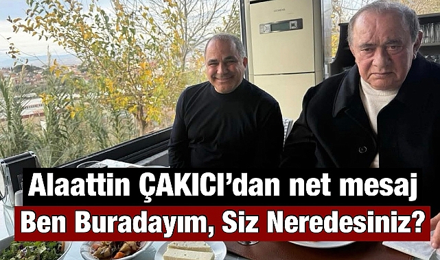 Alaattin Çakıcı Alaşehir'den Net Mesaj Verdi: 