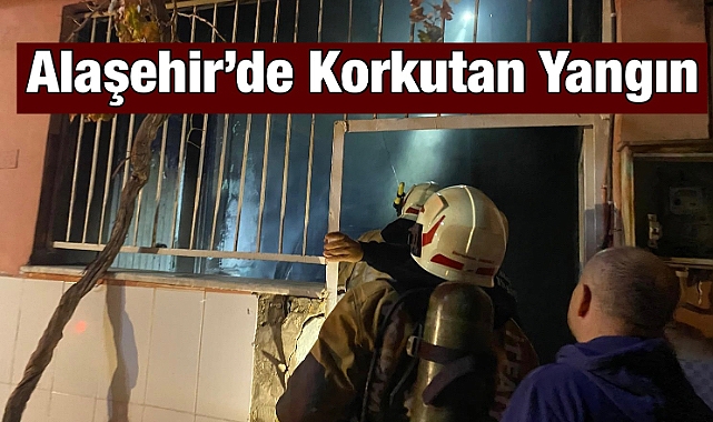 Alaşehir'de Ev Yangını Komşuların Erken Müdahalesiyle Büyümeden Söndürüldü