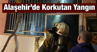 Alaşehir'de Ev Yangını Komşuların Erken Müdahalesiyle Büyümeden Söndürüldü