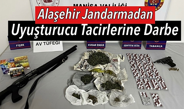 Alaşehir'de Uyuşturucu Operasyonu: 750 Gram Esrar ve Silahlar Ele Geçirildi: 1 Tutuklama