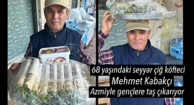 Alaşehir'in 30 Yıllık Seyyar Çiğ Köfte Ustası, Azmiyle Gençlere Taş Çıkarıyor