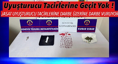 JASAT, Alaşehir'de Zehir Tacirlerine Nefes Aldırmıyor: 197 İçimlik Bonzai, Metanfetamin ve Esrar Ele Geçirildi! 