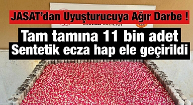 Alaşehir'de JASAT'tan Büyük Darbe: 11.892 Adet Sentetik Ecza Hapı Ele Geçirildi