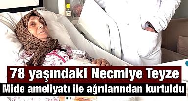 Alaşehir'de 78 Yaşındaki Hastanın Mide Ağrıları Başarılı Operasyonla Son Buldu