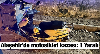 Alaşehir’de Motosiklet Kazası: 1 Yaralı