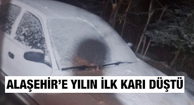 Alaşehir’e Yılın İlk Karı Düştü