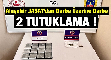 Alaşehir JASAT'tan Kokain Darbesi: 17,8 Gram Kokain ve Esrarla Yakalanan 2 Tacir Tutuklandı!