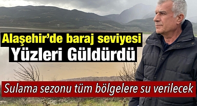 Alaşehir Avşar Barajı'nda su seviyesi 20 milyon metreküpe ulaştı