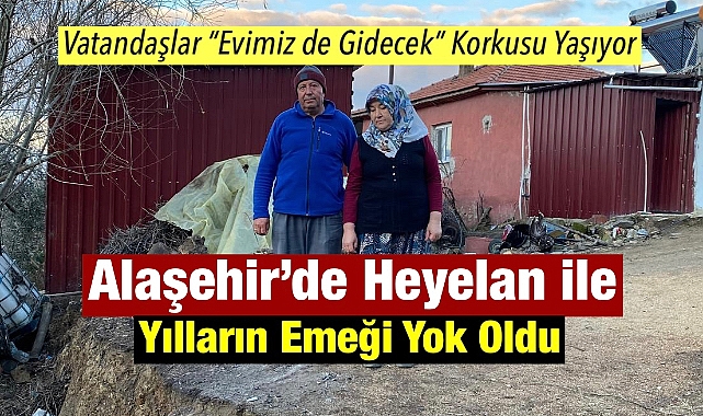 Alaşehir'de Heyelan Felaketi: Örencik Mahallesi'nde Tarlalar ve Meyve Ağaçları Toprakla Birlikte Kayboldu, Evler Tehlike Altında!
