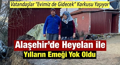 Alaşehir'de Heyelan Felaketi: Örencik Mahallesi'nde Tarlalar ve Meyve Ağaçları Toprakla Birlikte Kayboldu, Evler Tehlike Altında!