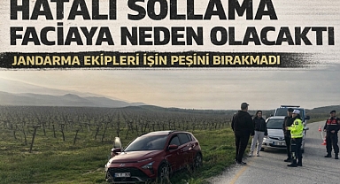 Hatalı Sollama Faciaya Neden Olacaktı: Jandarma Ekipleri İşin Peşini Bırakmadı 