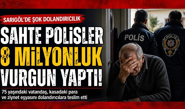 Sarıgöl’de Sahte Polis Dolandırıcılığı: 75 yaşındaki adam 8 Milyon TL dolandırıldı 