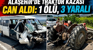 Alaşehir'de Kahreden Kaza:1 Ölü, 3 Yaralı 