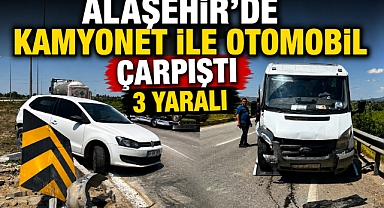 Alaşehir'de Kavşakta Felaket Ucuz Atlatıldı: 3 Yaralı