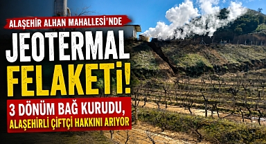 ALAŞEHİR'DE JEOTERMAL MAĞDURİYETİ: KURUYAN BAĞIN SAHİBİ HAKKINI ARIYOR