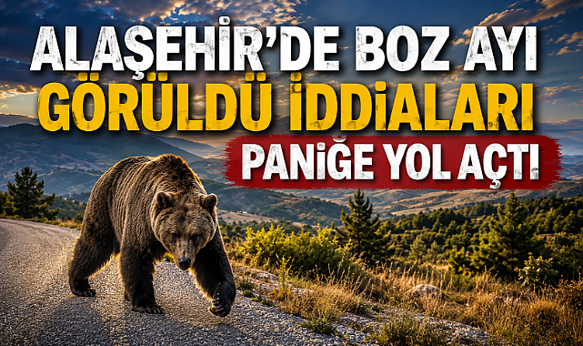 Alaşehir Kırsalında Ayı Görüldüğü İddiası Sosyal Medyada Gündem Oldu