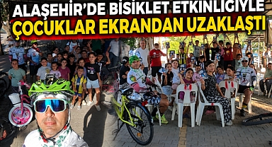 Alaşehir'de Pedallar Çocuklar İçin Döndü: Tepeköy'de Bisiklet Sevgisi Aşılandı